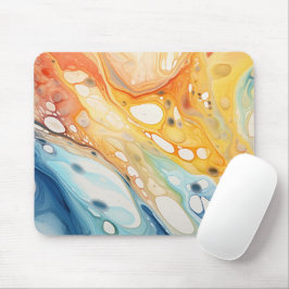 Abstracte vloeistofbelletjes muismat