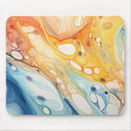 Abstracte vloeistofbelletjes muismat