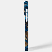 Abstracte VLOEISTOFFICIËNTEN VOOR BLAUW EN GOLD Case-Mate iPhone Case (Achterkant / Links)