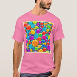 Abstracte vloeistofvallen t-shirt