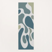Abstracte vloeistofvormen Groene yogamat (Voorkant)
