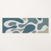Abstracte vloeistofvormen Groene yogamat (Voorkant (horizontaal))