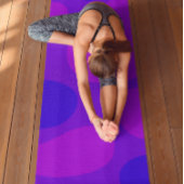 Abstracte vloeistofvormen Paarse yogamat