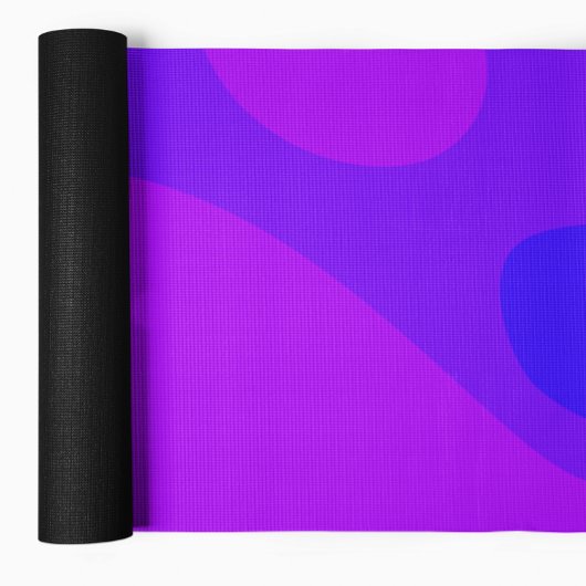 Abstracte vloeistofvormen Paarse yogamat
