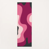 Abstracte vloeistofvormen Roze Blush Yoga Mat (Voorkant)