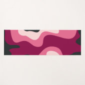 Abstracte vloeistofvormen Roze Blush Yoga Mat (Voorkant (horizontaal))