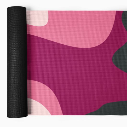Abstracte vloeistofvormen Roze Blush Yoga Mat