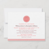 Abstracte Vloerbruiloft Kaart (Voorkant)