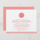 Abstracte Vloerbruiloft Kaart (Voorkant / Achterkant)