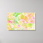 Abstracte vloeren en bladcanvas canvas afdruk (Voorkant)