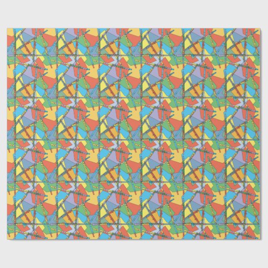 Abstracte vloten cadeaupapier (Vlak)