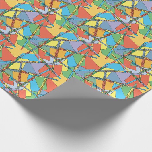 Abstracte vloten cadeaupapier (Hoek)