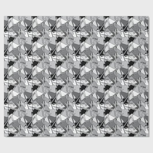 Abstracte vloten cadeaupapier (Vlak)