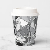 Abstracte vloten papieren bekers (Achterkant)