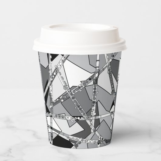 Abstracte vloten papieren bekers (Voorkant)