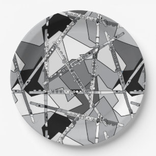 Abstracte vloten papieren bordje