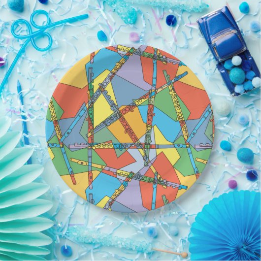 Abstracte vloten papieren bordje (Feest)