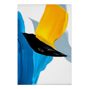 Abstracte vlucht perfect poster
