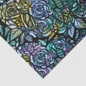 Abstracte vochtige Rozen Floral Pattern Roos Garde Tissuepapier (Detail)