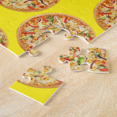 Abstracte voedsel kunst, Pizza Legpuzzel (Zijkant)