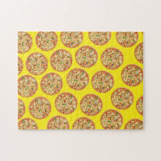 Abstracte voedsel kunst, Pizza Legpuzzel