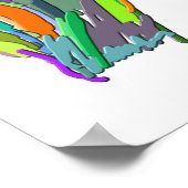 Abstracte voet poster (Hoek)