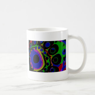 Abstracte voetafdruk koffiemok