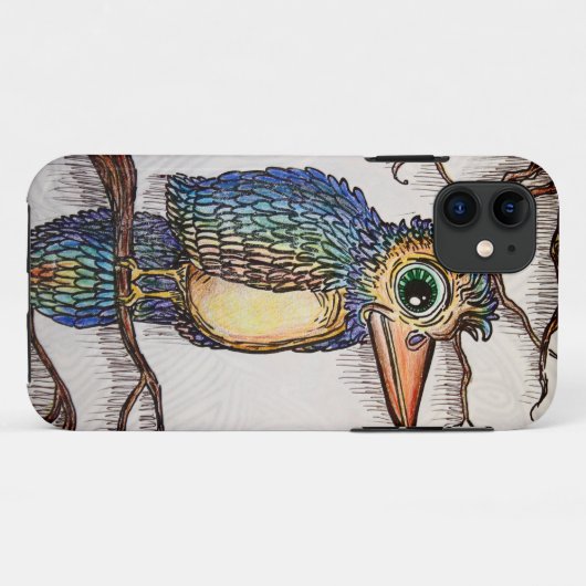 Abstracte vogel Case-Mate iPhone case (Achterkant (horizontaal))