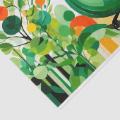 Abstracte vogel die op een boomtak staat tissuepapier (Detail)