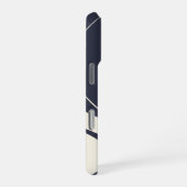 Abstracte vogel minimalistische Navy iPhone 16 Pro Hoesje (Rechterkant)