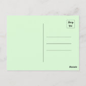 Abstracte vogel op een tak briefkaart (Achterkant)