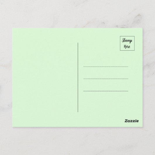 Abstracte vogel op een tak briefkaart (Achterkant)