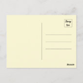 Abstracte vogel op een tak briefkaart (Achterkant)