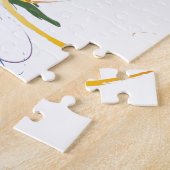 Abstracte vogel van de Spletters van Paradise Pain Legpuzzel (Zijkant)