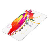 Abstracte vogel van de Spletters van Paradise Pain Magneet (Linkerzijde)