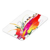 Abstracte vogel van de Spletters van Paradise Pain Magneet (Linkerzijde)