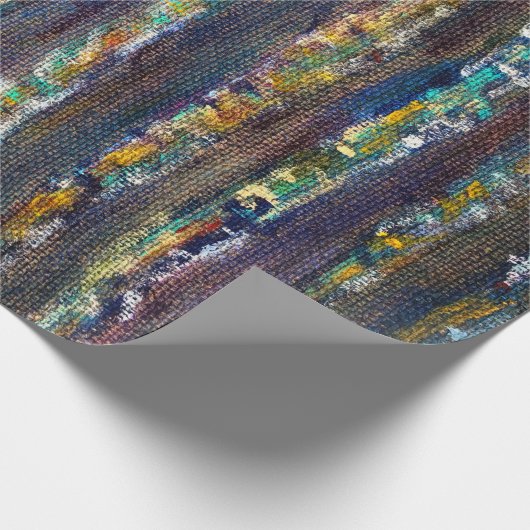 Abstracte vogelbomen cadeaupapier (Hoek)