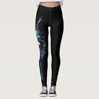 Abstracte vogelhuid leggings