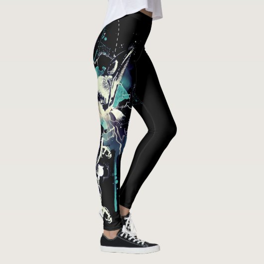 Abstracte vogelhuid leggings (Rechts)