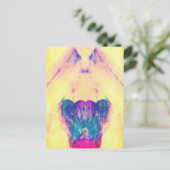 Abstracte Vogelhuisengel Briefkaart (Staand voorkant)