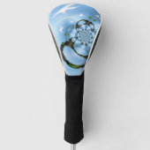 Abstracte Vogels Blauwe Lucht Golfheadcover (Voorkant)