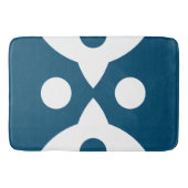 Abstracte Vogels Bold Eenvoudig Ontwerp Ocean Blue Badmat (Voorkant)