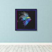 Abstracte vogels canvas afdruk (Insitu (Houten vloer))