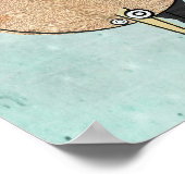 Abstracte vogels en bomen Art Print Poster (Hoek)