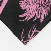 Abstracte Vogels: Monochroom Mode Patroon Fleece Deken (Hoek)
