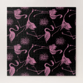 Abstracte Vogels: Monochroom Mode Patroon Legpuzzel (Horizontaal)
