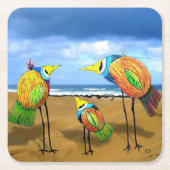 Abstracte vogelsoorten Onderzetters (Voorkant)