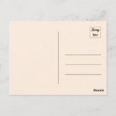 Abstracte vogelstand op een tak briefkaart (Achterkant)