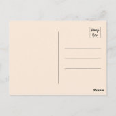 Abstracte vogelstand op een tak briefkaart (Achterkant)