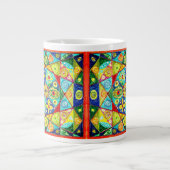 Abstracte volgorde grote koffiekop (Voorkant)